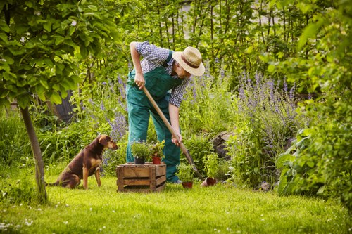 Southgate gardening team maintaining a well-kept outdoor space